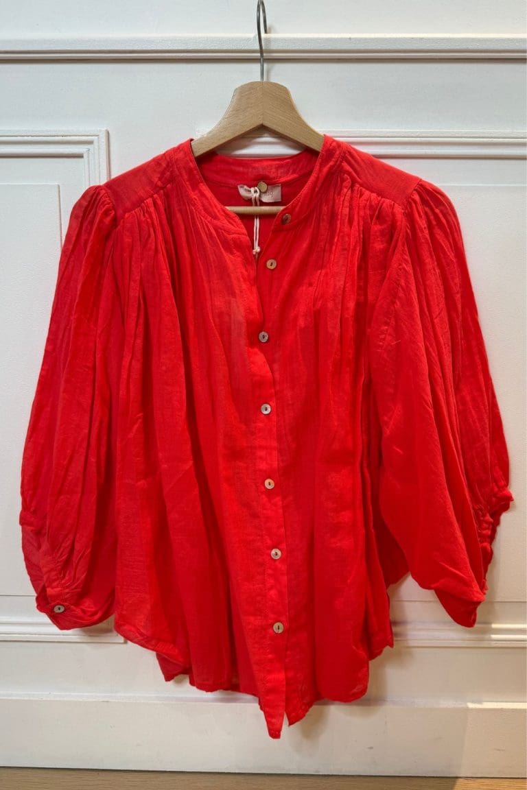 chemise riley rouge outremesure