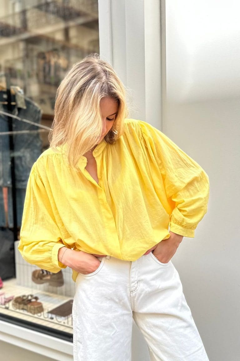 blouse mila e25 jaune outremesure