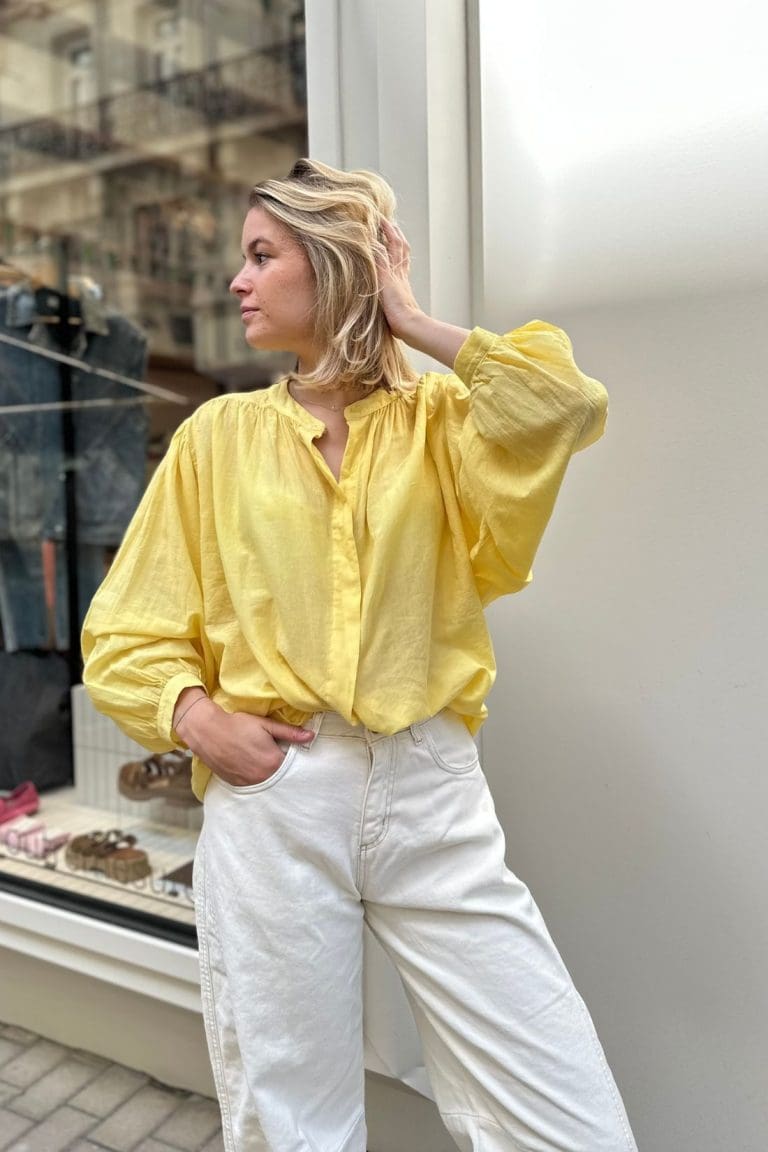 blouse mila e25 jaune outremesure