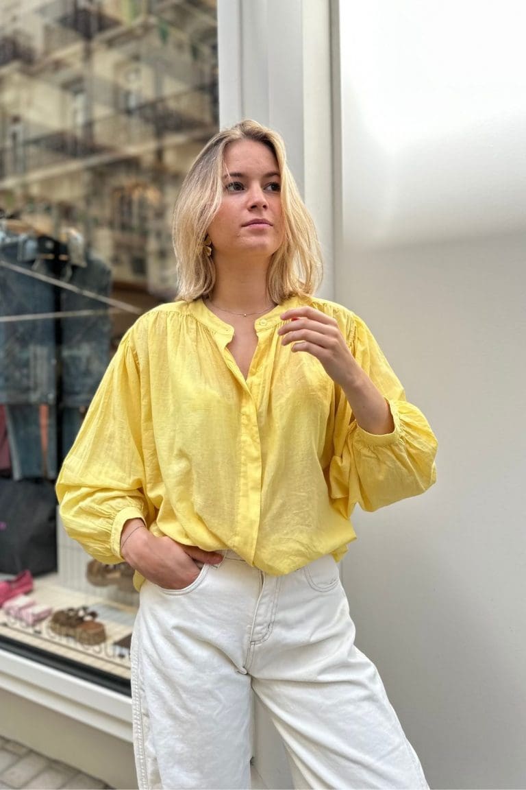 blouse mila e25 jaune outremesure