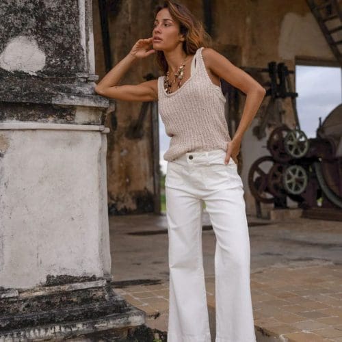 jean gasparette blanc outremesure