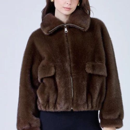 manteau alba h26 marron outremesure