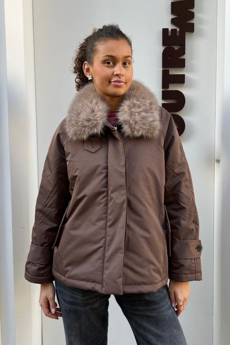 blouson brune h26