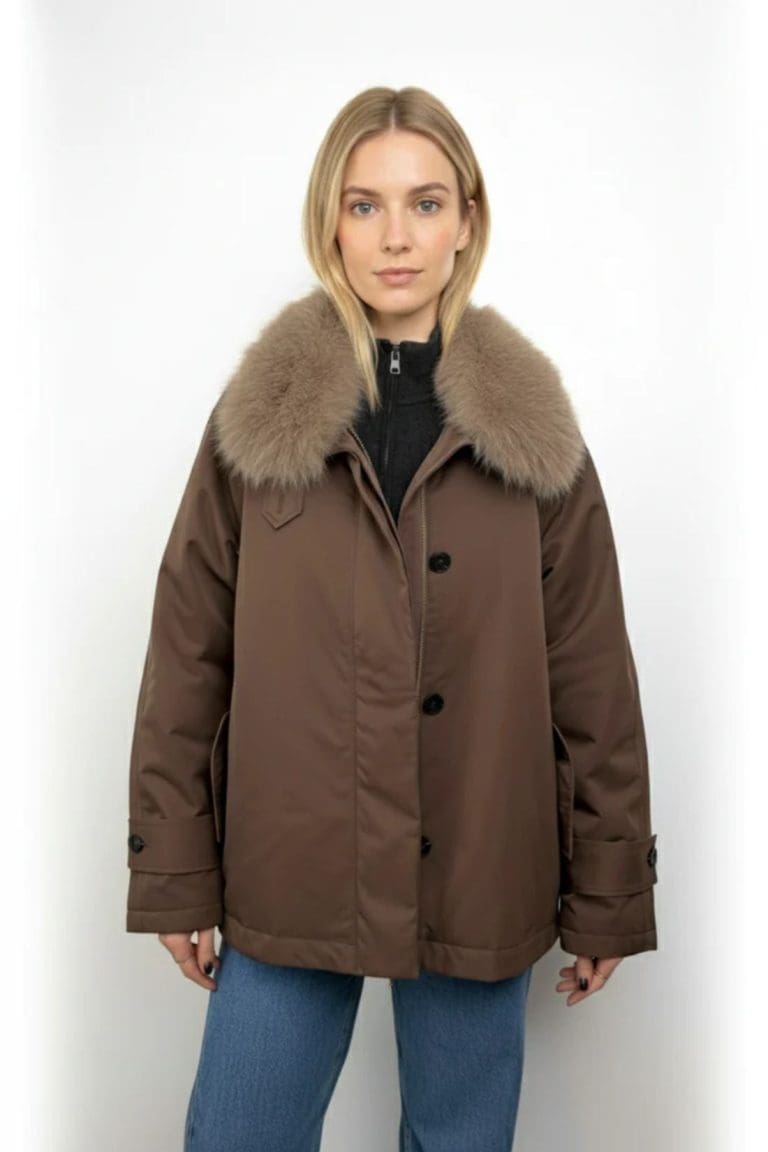 blouson brune h26