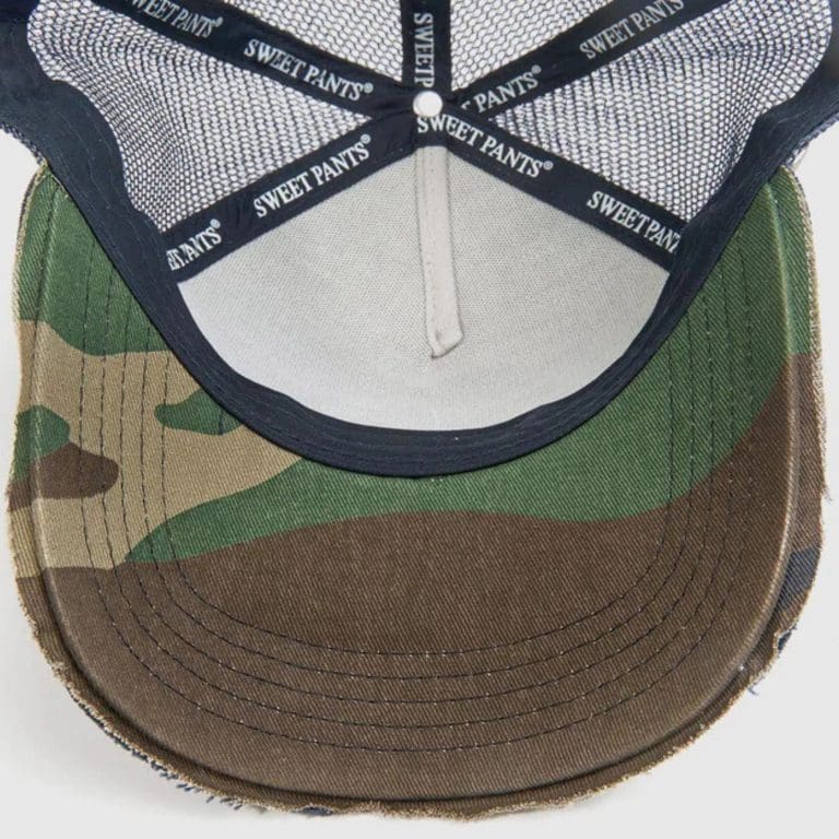 cap home run. bleu sweet pants