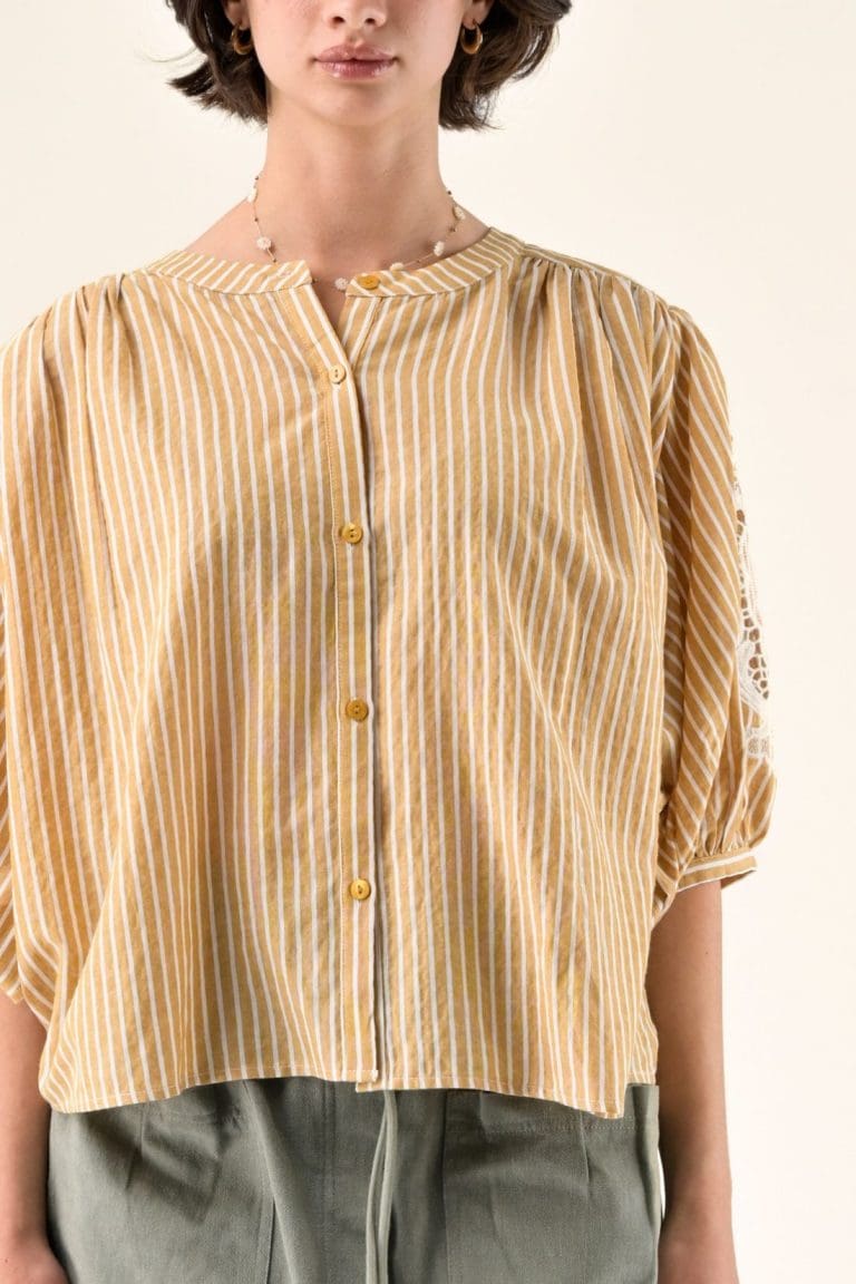 blouse adrian e26 camel orfeo - lmk