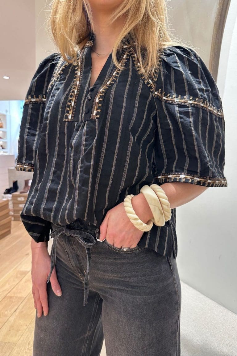 blouse cora e26 noir orfeo - lmk