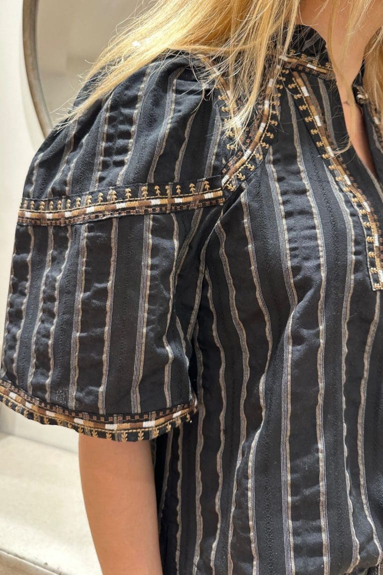 blouse cora e26 noir orfeo - lmk