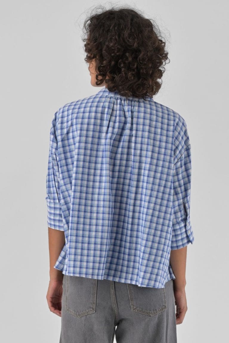 blouse simone e26 bleu orfeo - lmk