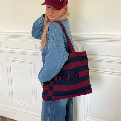 cabas tribu bleu marine outremesure