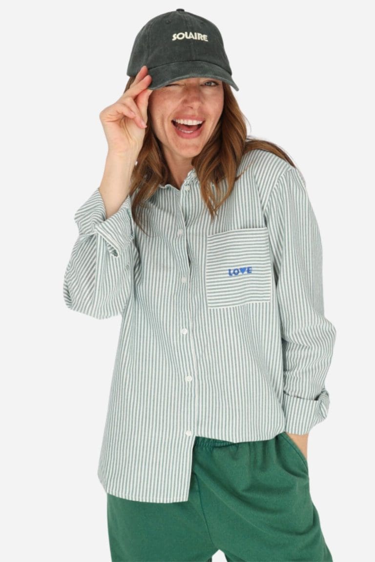 chemise pcirene vert pieces