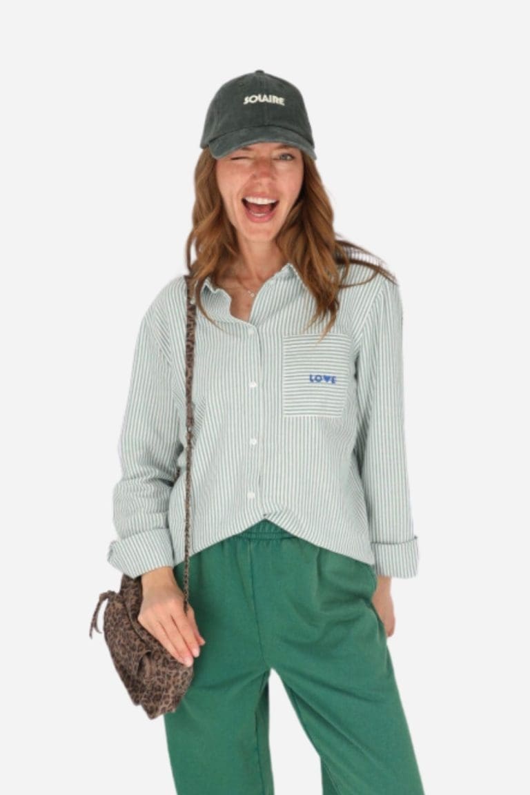 chemise pcirene vert pieces