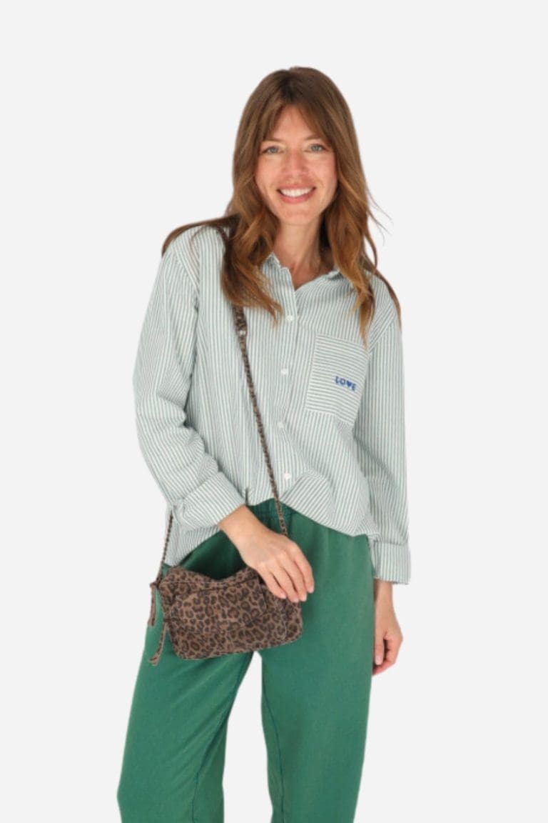 chemise pcirene vert pieces