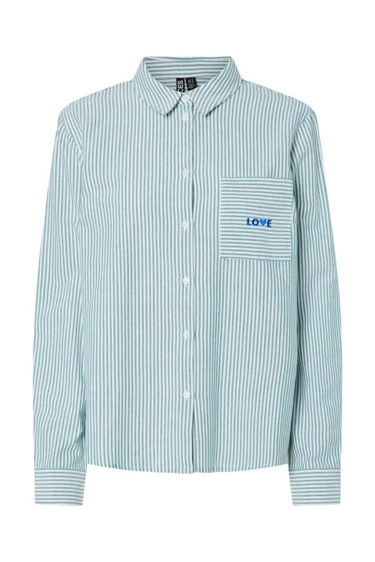 chemise pcirene vert pieces