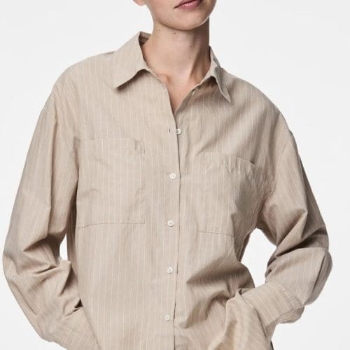 chemise pcmelia e26 beige Pieces