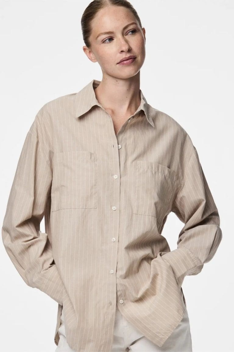chemise pcmelia e26 beige pieces