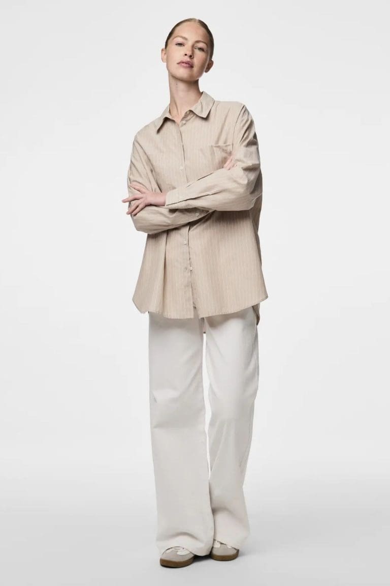 chemise pcmelia e26 beige pieces