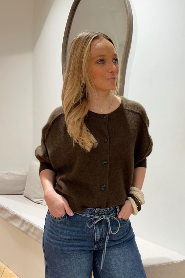 gilet azmara e26 marron orfeo - lmk