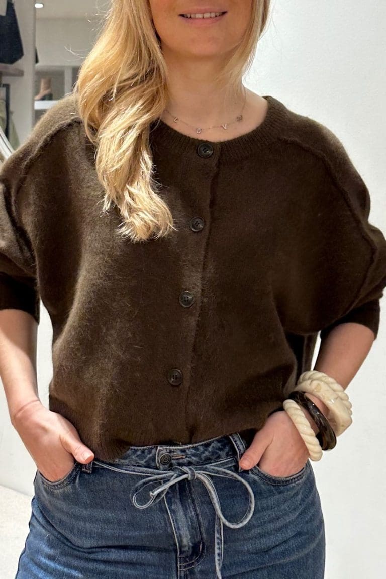 gilet azmara e26 marron orfeo - lmk