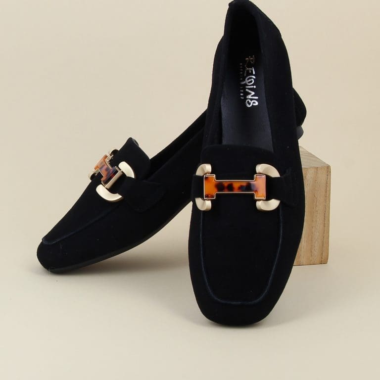 mocassin hevano noir Reqins