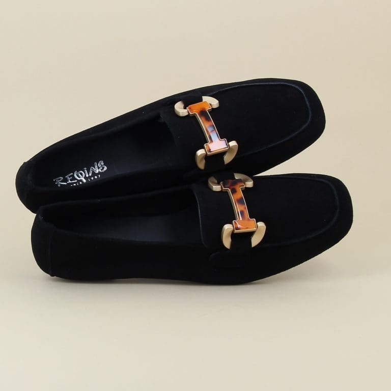 mocassin hevano noir Reqins