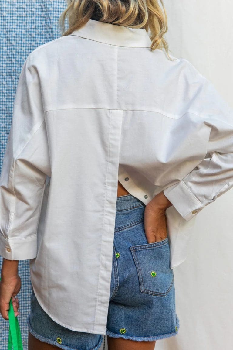 chemise cally e26 blanc Laureplusmax