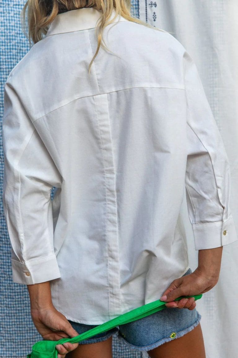 chemise cally e26 blanc Laureplusmax