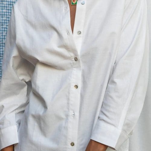 chemise cally e26 blanc Laureplusmax