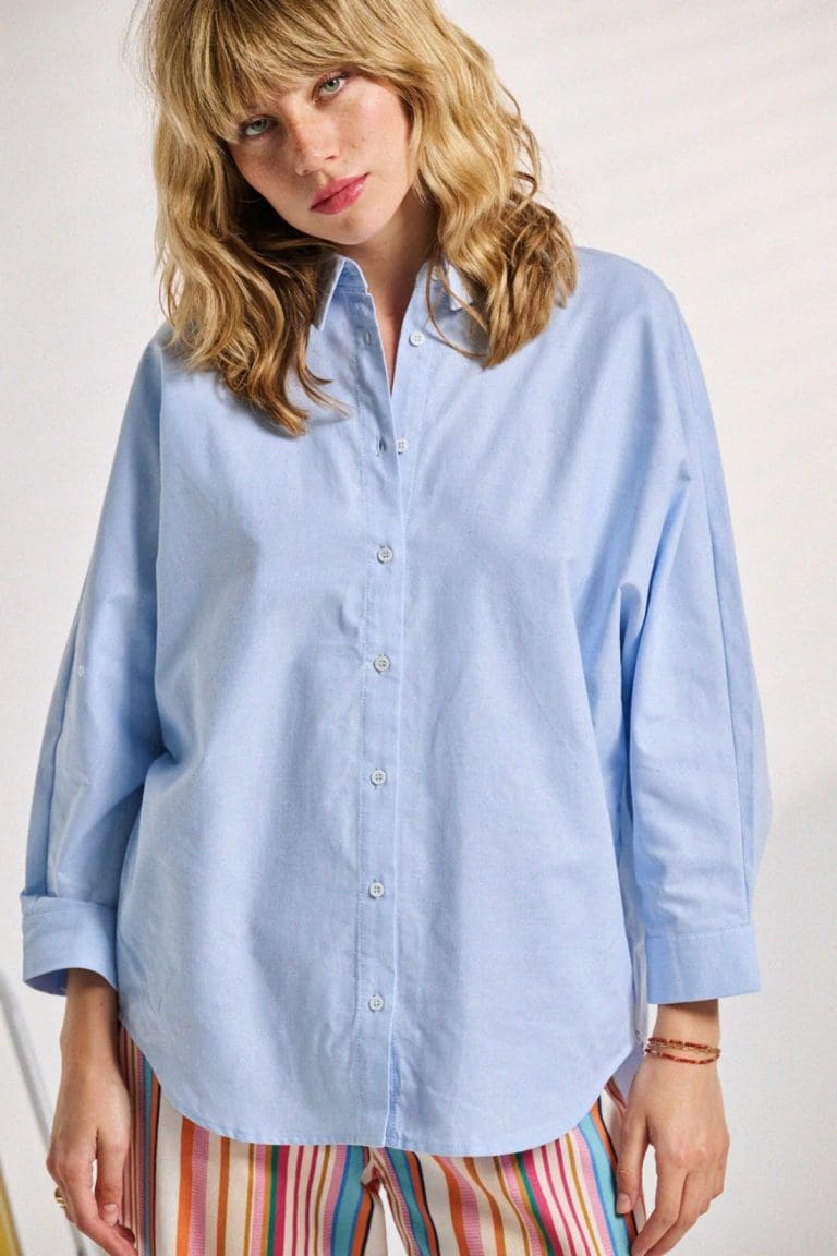 chemise cally e26 bleu Laureplusmax
