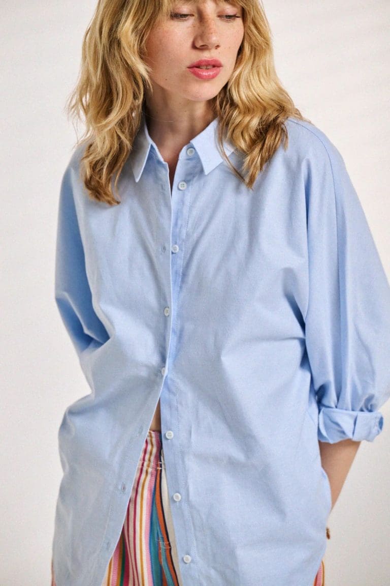 chemise cally e26 bleu Laureplusmax