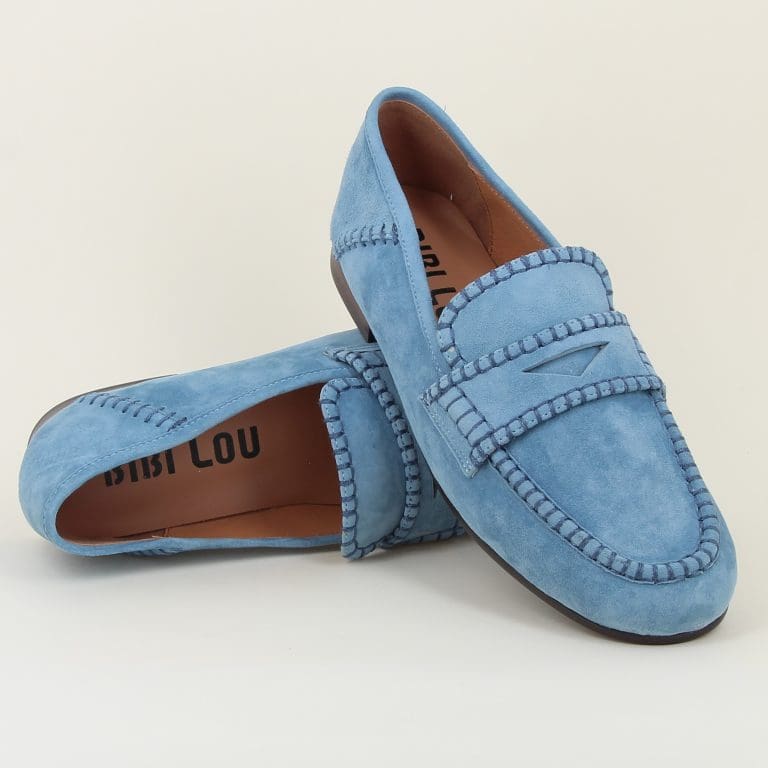 mocassin 541z30 bleu Bibi Lou