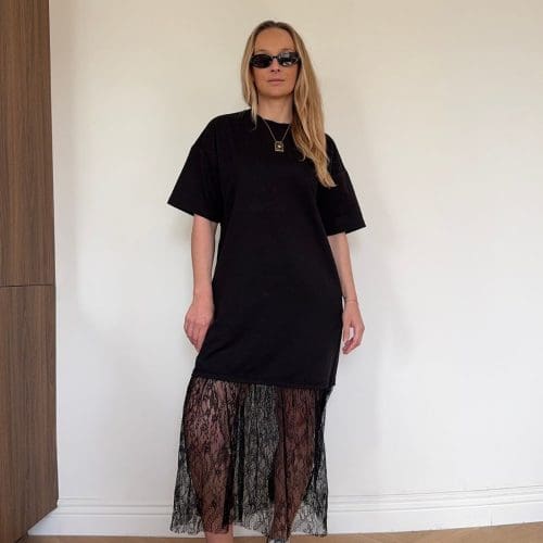 robe pcmalle e26 noir Pieces