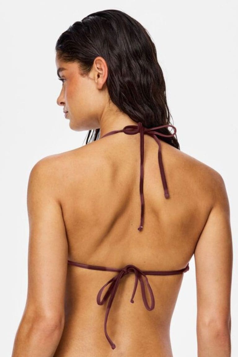 bikini haut pcbaomi marron Pieces