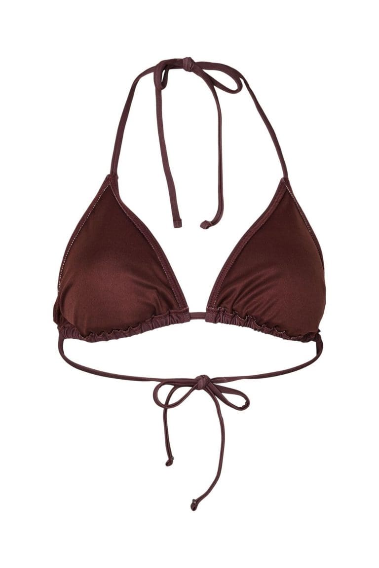 bikini haut pcbaomi marron Pieces