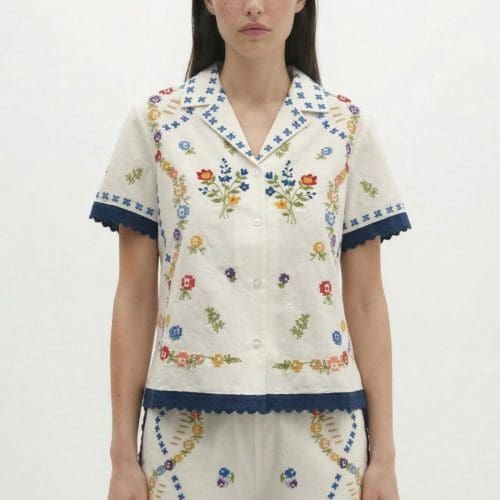 chemise castelli e26 blanc Berenice