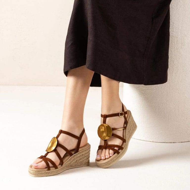 sandale calder marron Unisa