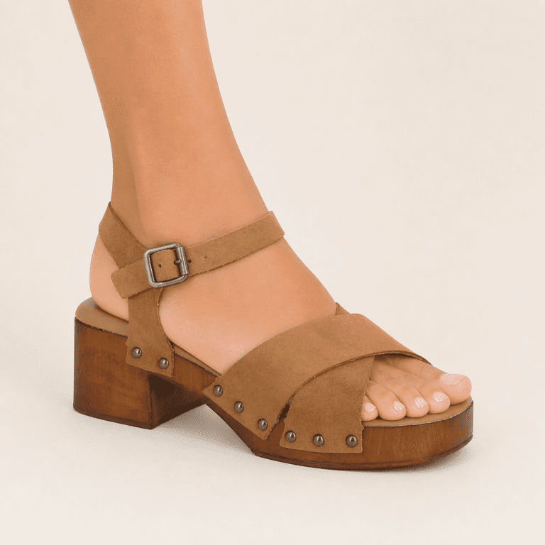 sandale micol camel Semerdjian