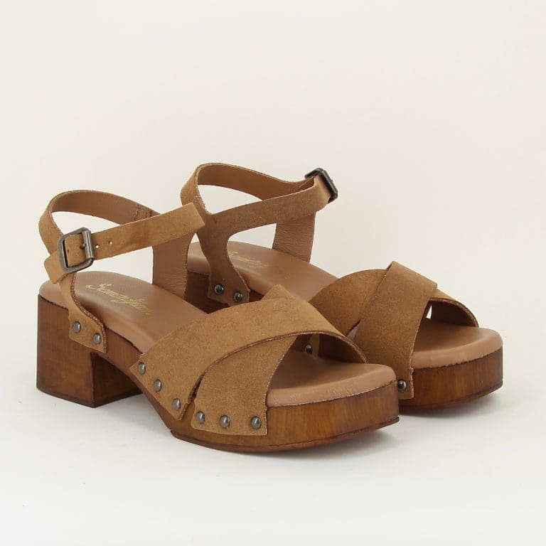 sandale micol camel Semerdjian