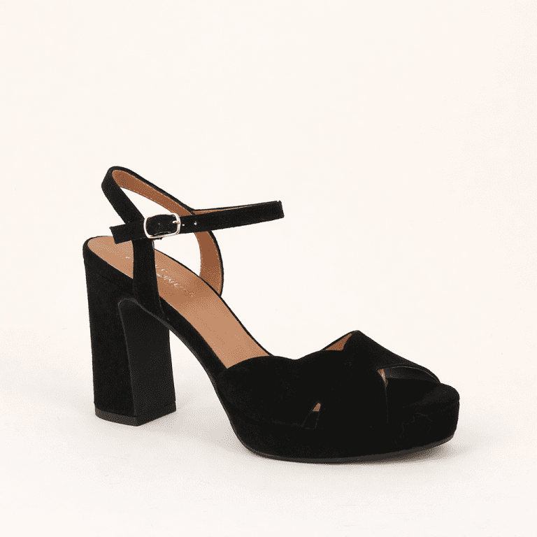 sandale talon 6261 noir les venues