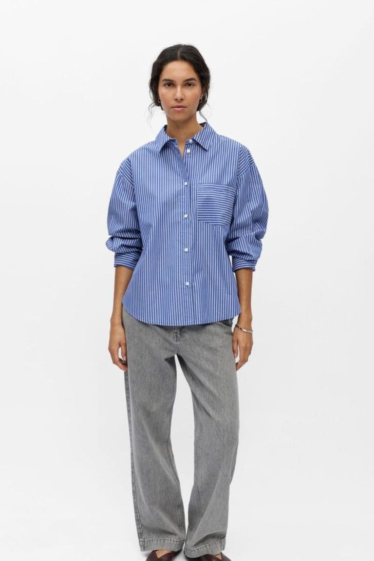 chemise objzila bleu object