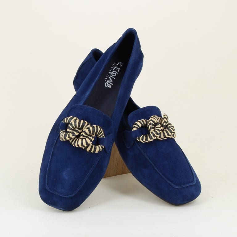 mocassin hamaya e26 bleu marine Reqins