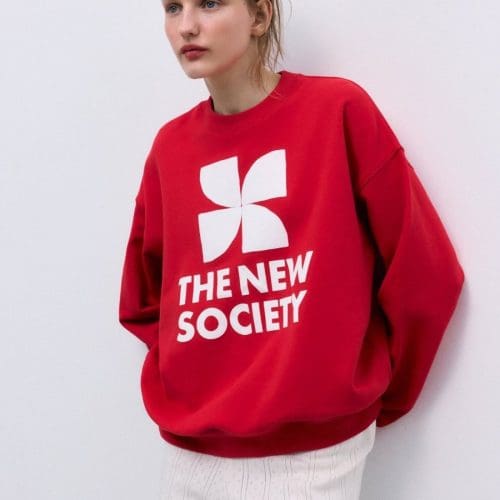 sweat tns logo rouge the new society