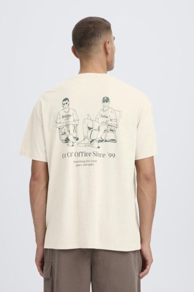 t-shirt theon ecru solid