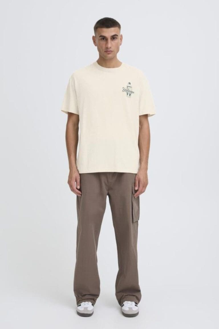 t-shirt theon ecru solid