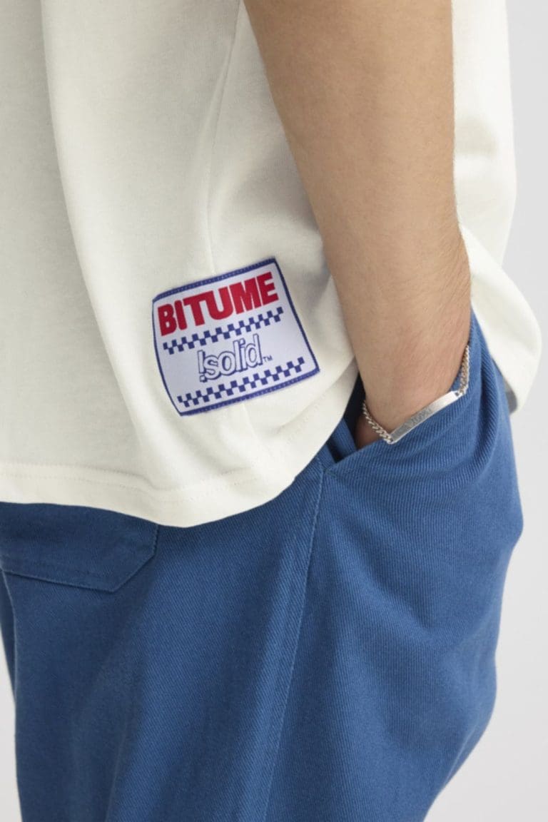 tshirt brooks blanc solid