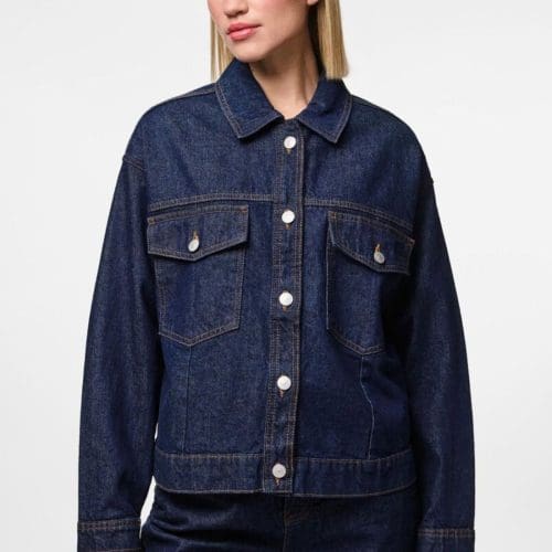 veste jean pcelma bleu Pieces