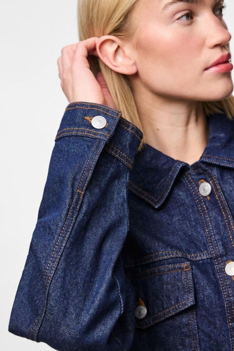 veste jean pcelma bleu Pieces