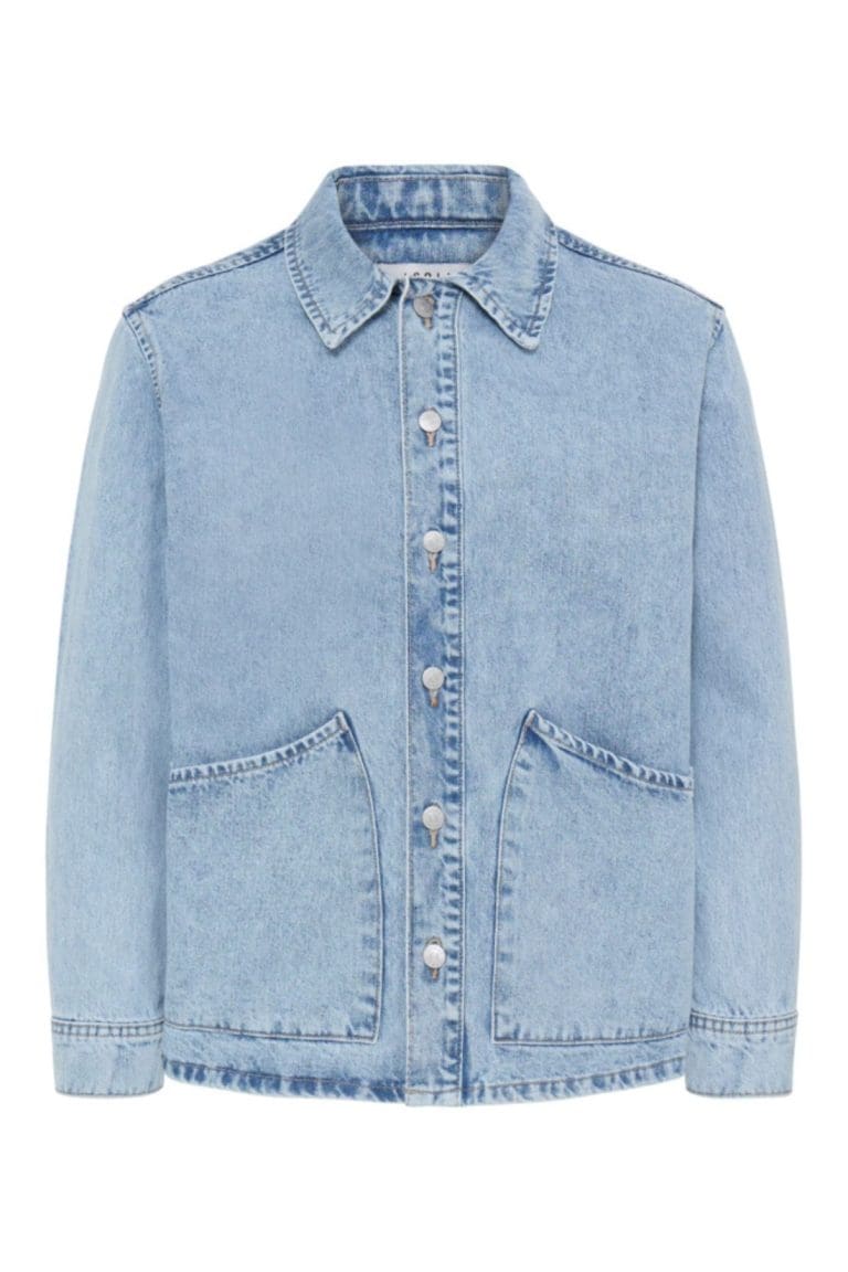 veste travis bleu denim clair solid