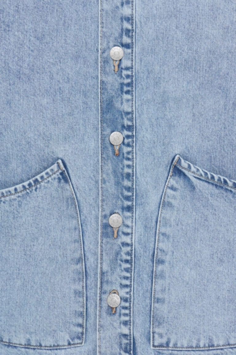 veste travis bleu denim clair solid