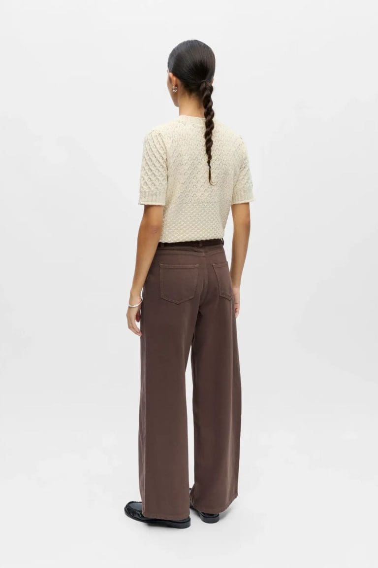 jean objrosie marron object